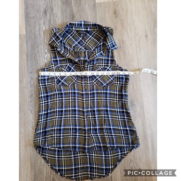 Rock & Republic Plaid Sleeveless - Picture 3 of 8
